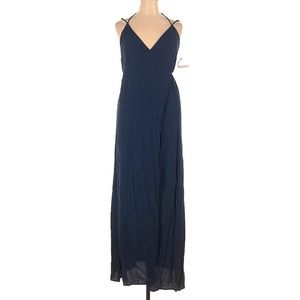 Reformation Wrap Dress, Navy Size Large